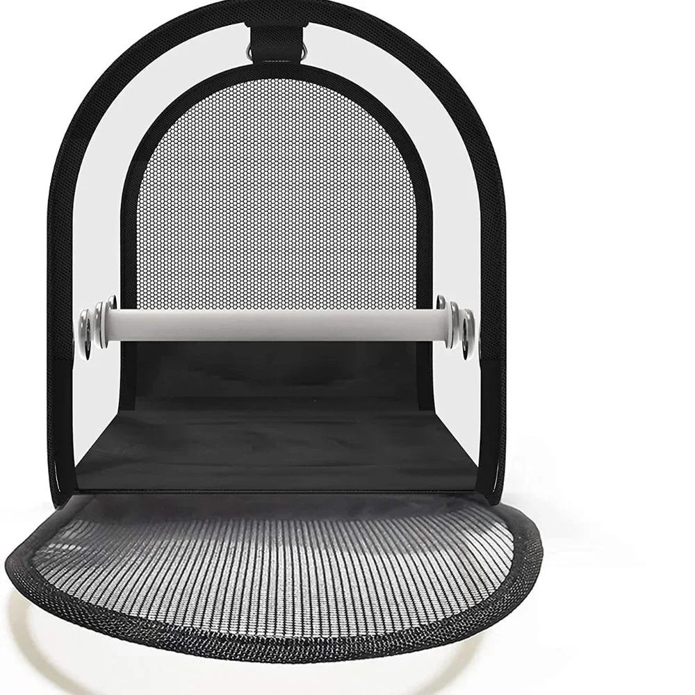 Final Sale- Small Animal Carrier Breathable Travel Cage W/Perch Mesh Folding Bag